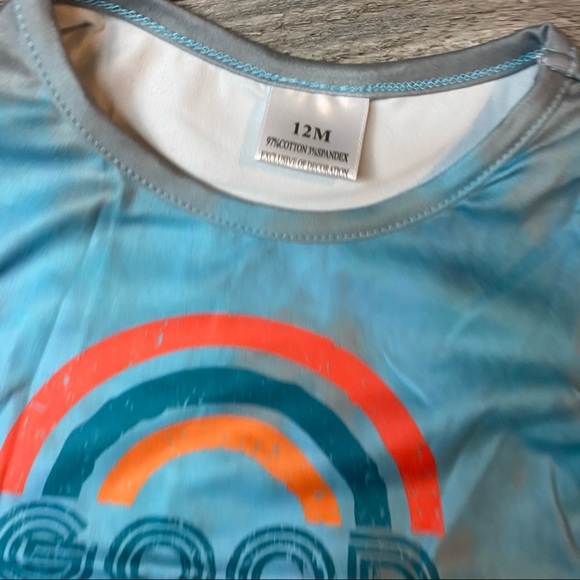 Mom and Me Good Vibes Rainbow tie dye tee - Picture 7 of 7